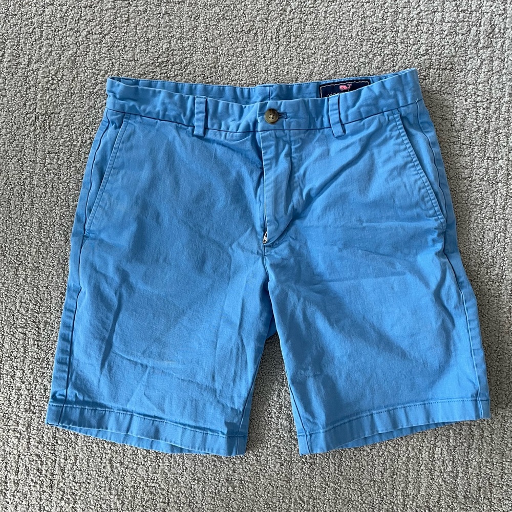 Vineyard Vines Blue Flat Front Shorts